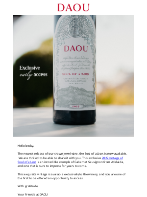 DAOU Vineyards - Soul of a Lions Most Exclusive Vintage