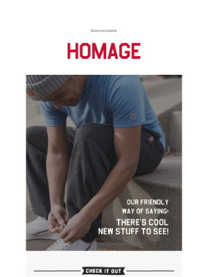 HOMAGE - Mind if we check in quick?