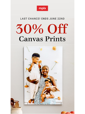 Mpix - Final call for 30% off canvas prints💫