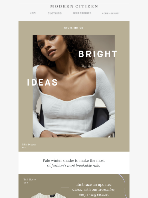best examples of email design: Modern Citizen