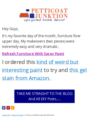 Petticoat Junktion - 🪑🪑🪑extreme makeovers from the Furniture Fixer Uppers....