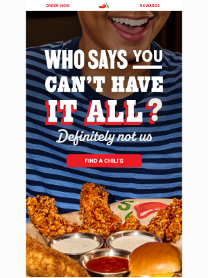 Chili's Grill & Bar - A Triple Dipper combo within a 3 for Lunch combo?!