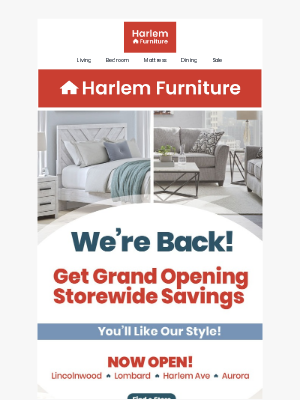 The RoomPlace - Big Bedroom Savings Are Back at Harlem Furniture 💥