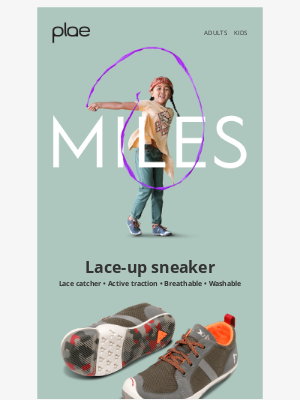 plae - This kids lace-up sneaker is already a 2023 favorite!