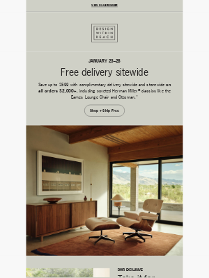 Design Within Reach - Enjoy Free delivery sitewide