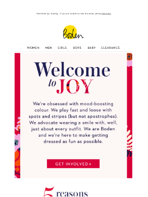 Boden USA - Hi there – thanks for swinging by
