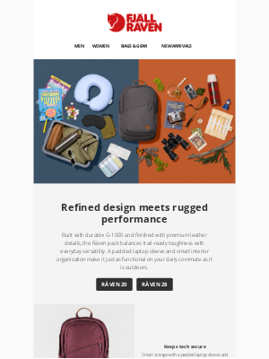 Fjällräven - Rugged, refined, and ready to carry it all