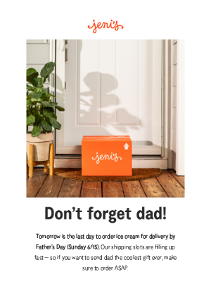 Jeni's Splendid Ice Creams - Order this week for Father’s Day delivery!