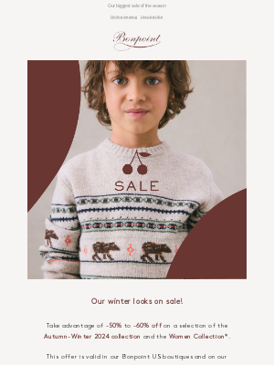 Bonpoint - Shop our winter looks on sale!