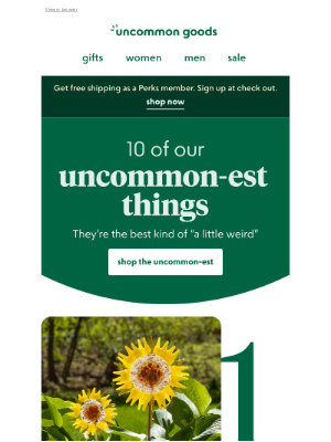 UncommonGoods - 10 of our uncommon-est things