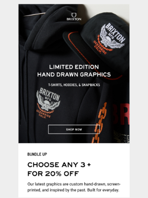 Brixton LLC - New! Limited Edition Hand Drawn Graphics