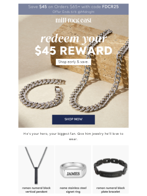 Eve’s Addiction - Jewelry He’ll Actually Wear