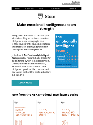 Harvard Business Review - Emotionally intelligent teams don’t just get along, they get results