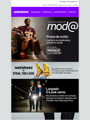 Netshoes (Brazil) - O outfit de milhões começa aqui ✨