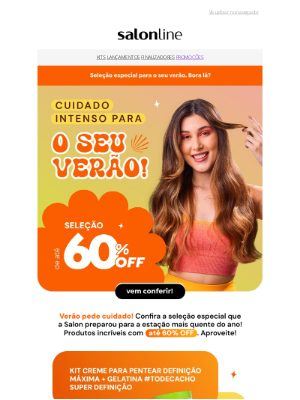 Salon Line (Brazil) - Seleção de verão com até 60% OFF! 😎