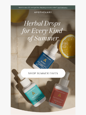 Apothekary - The Herbal Hits of Summer ‘25