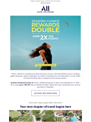 Fairmont Hotels - Venture beyond the ordinary this summer, Donald
