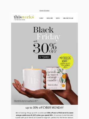 This Works (United Kingdom) - Get a free luxurious candle + 30% off