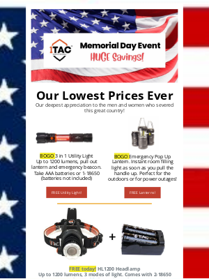 1TAC - Happy Memorial Day!