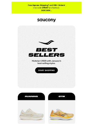 Saucony - Make your first Saucony a best seller