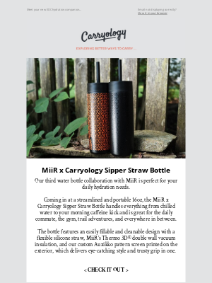 Carryology - MiiR x Carryology Sipper Straw Bottle 🥤