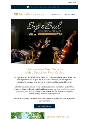 AmaWaterways - Discover the Specialty River Cruise Perfect for You