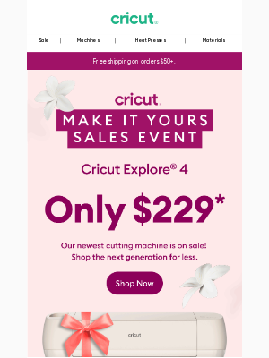 Cricut - Doris, Our Sales Event Starts NOW! 🎉
