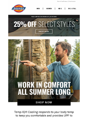 Dickies - Sun & Heat Protection