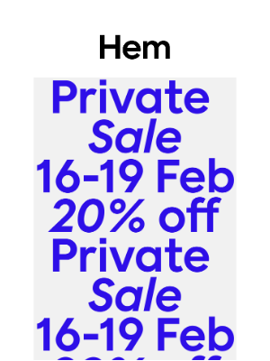 Hem - Your exclusive offer ends soon