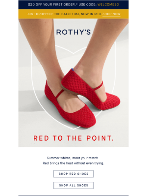 Rothy's - Add red. Trust us. 👠