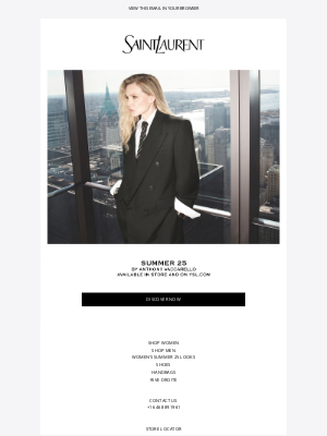 Yves Saint Laurent - The Summer Tailoring