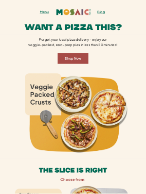 Mosaic Foods - Tuck into plant-powered pizzas