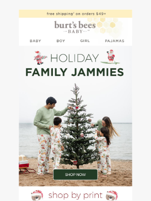 Burt's Bees Baby - Endless Memories with Family Jammies
