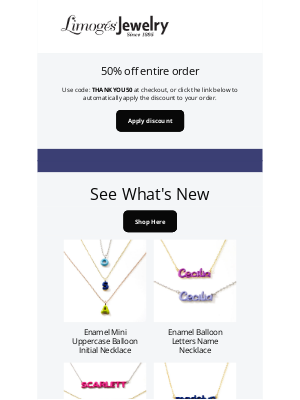 Still Time to Save On New Items