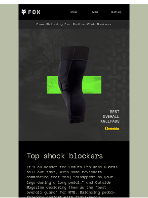Fox Racing - RESTOCK ALERT! Enduro Pro Knee Guards