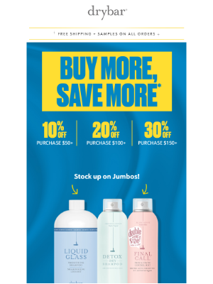 Drybar - Up to 30% off Jumbo 😍