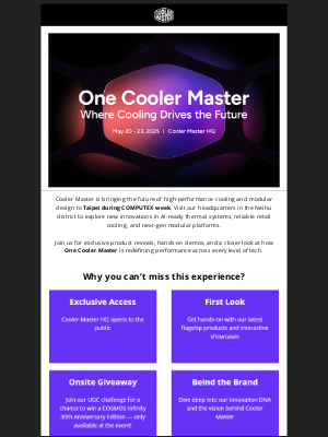 Cooler Master - Join Us at Cooler Master Computex 2025