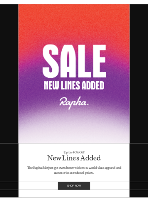 Rapha - The Rapha Sale: New lines added