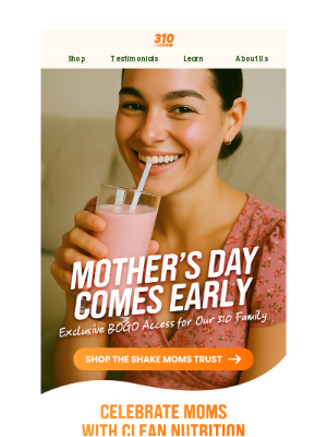310 Nutrition - Buy 2, Get 1 FREE on 310 Shakes!