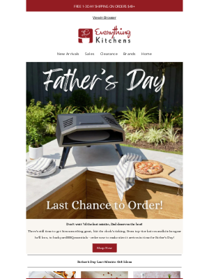 Everything Kitchens - 🔥 Last Chance to Order Dad’s Gift in Time