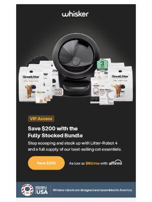 Litter-Robot - Exclusive savings! $200 off the Fully Stocked Bundle