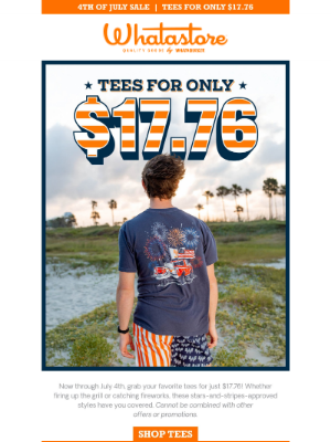 Whataburger - $17.76 Tees? That’s Worth Celebrating. 🎆