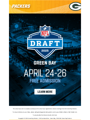 Green Bay Packers - NFL Draft 2025: The Future of Football Starts Here!