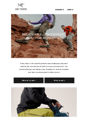 Arc’teryx - Hot-weather hiking starts here