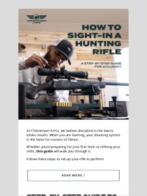 Christensen Arms - How to Sight-In a Hunting Rifle