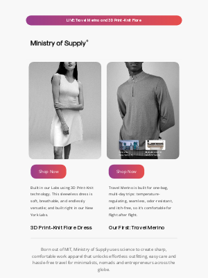 Ministry of Supply - Fridays TWO Big Launches