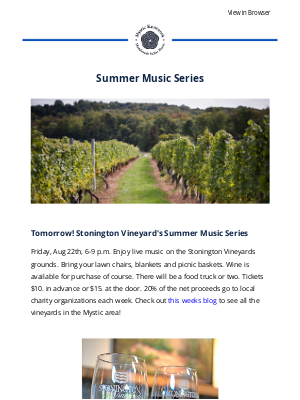 Mystic Knotwork - Vineyards In Mystic, Kayaking The Mystic River, Music At The Farm
