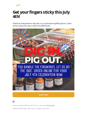 Sticky Fingers Ribhouse - July 4th