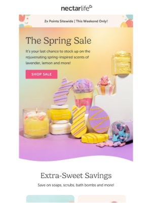 Nectar Bath Treats - Spring Sale + 2x points!