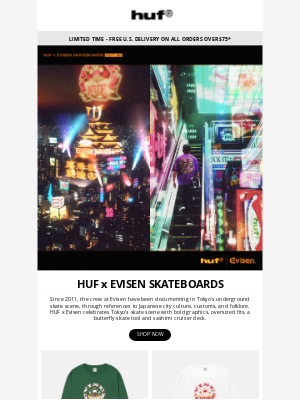 HUF Worldwide - HUF x Evisen